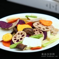 綠奧食品有限公司長期對外供應(yīng)脫水蔬菜果蔬脆片什錦脆片