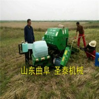 小型玉米秸稈青貯打捆包膜機(jī) 圣泰牌打捆包膜機(jī)