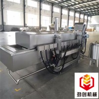 黃花魚三文魚海產(chǎn)品油炸線成套油炸設(shè)備廠家
