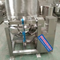帶內(nèi)筐液壓卸料夾層鍋 自動(dòng)翻筐油炸機(jī) 400吊籃鹵蛋鹵煮鍋