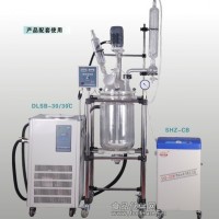 80L真空玻璃反應釜，上海玻璃反應釜