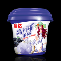 供應(yīng)休閑食品佳達高纖維果粒杯（藍莓味）