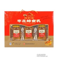 天柱山特產(chǎn)廠家直銷皖峰蜂業(yè)[四和寶]棗花蜂蜜乳禮盒1500g