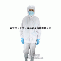2號(hào)滌卡套頭工作服食品車間 屠宰肉食水產(chǎn)加工防護(hù)服 無塵服