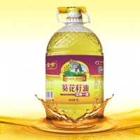 玉金香食用油5L 壓榨一級葵花籽油食用油廠家團購批發(fā)