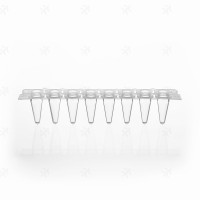 0.1mlPCR8聯(lián)排管 孔型平蓋 白色管 8連管 8聯(lián)管
