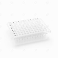 0.1ml96孔PCR板 無裙邊 白色黑字 pcr板 反應(yīng)板