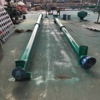 工業(yè)傾斜絞龍加料機(jī) 中吊軸絞龍葉片上料機(jī) 污泥無軸