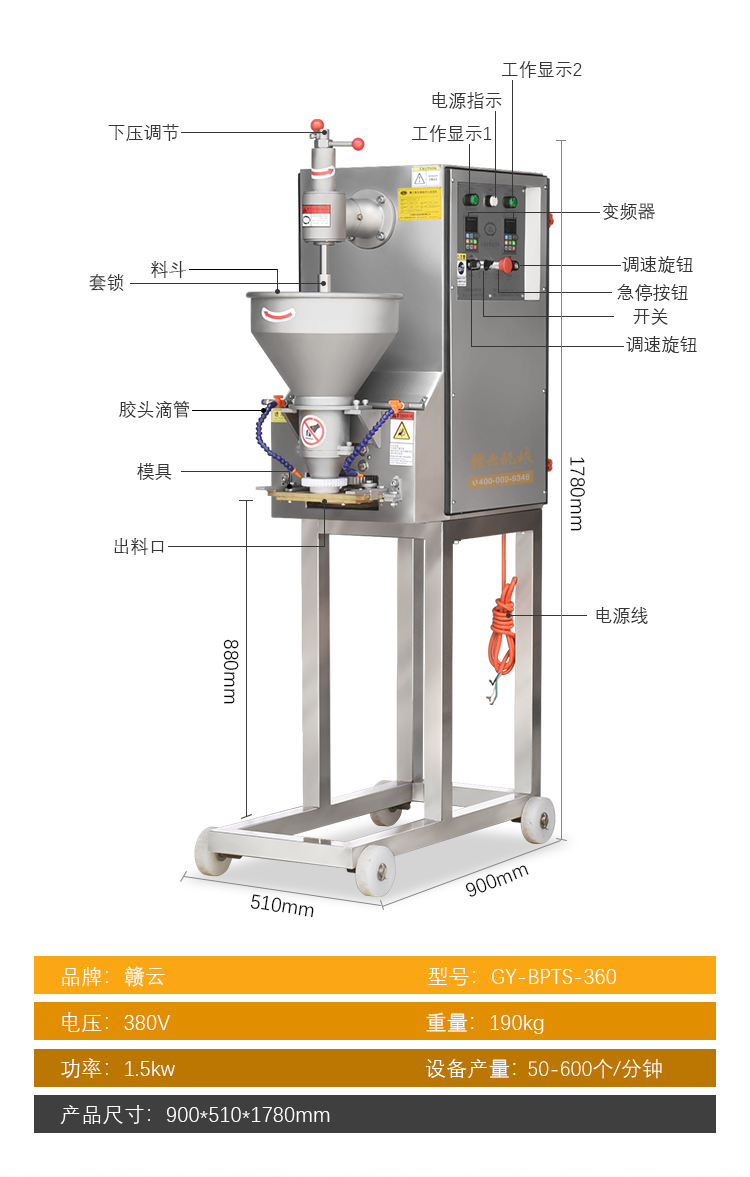 自動肉丸成型機